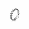 BAGUE ARGENT LAURIER