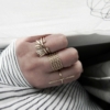 Bague JAKE plaqué or – Image 3