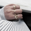 BAGUE PLAQUÉ OR AMPARO – Image 3