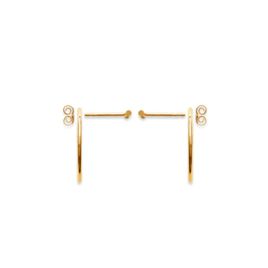 bijoux boucles d'oreilles plaqué or puce contour d'oreilles dessous de lobe creole géometrique barre systeme de fermeture