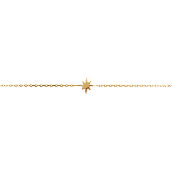 bijoux tendance bracelet intemporel plaqué or étoile