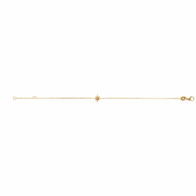 bijoux tendance bracelet intemporel plaqué or étoile