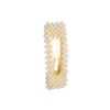 barrette rectangulaire perles brodées tendance accessoire cheveux
