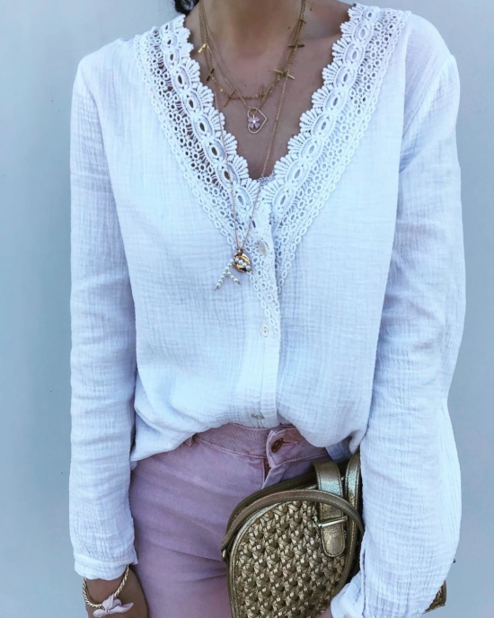 bijoux créateur fait main collier pendentif lettre initiale en perles sautoir look instagram flavie