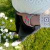 bijoux créateur tendance bohème bracelet jonc heishi surfer fluo fait main