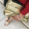 bracelet heishi surfeur blanc perles bohème plaqué or fait main créateur france look instagram flaflavflavia flavie bracelets de l'été