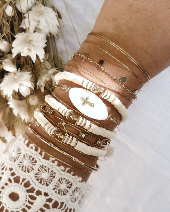 bracelets tendance fait main bracelet heishi surfer bohème joncs destroy bracelet bijoux créateur