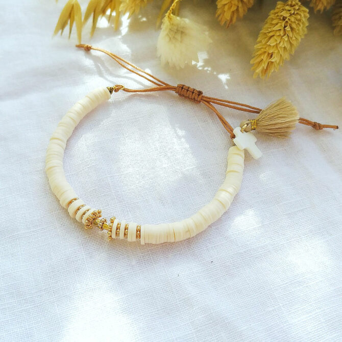 bracelet heishi perles bali bohème