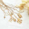 colliers tendance bohème pendentifs grigris plaqué or