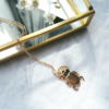 bijoux tendance collier plaqué or pendentif scarabée porte-bonheur