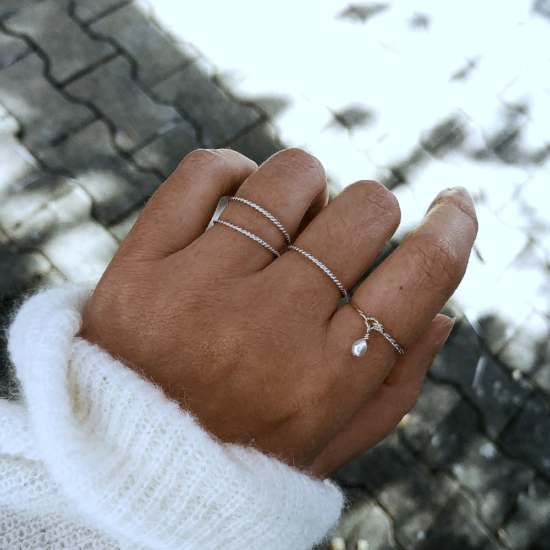 bague anneau perle bijoux createur fait main france