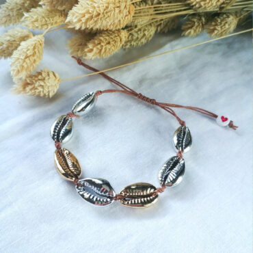 bracelets tendance coquillage argent et or fait main bijoux créateur