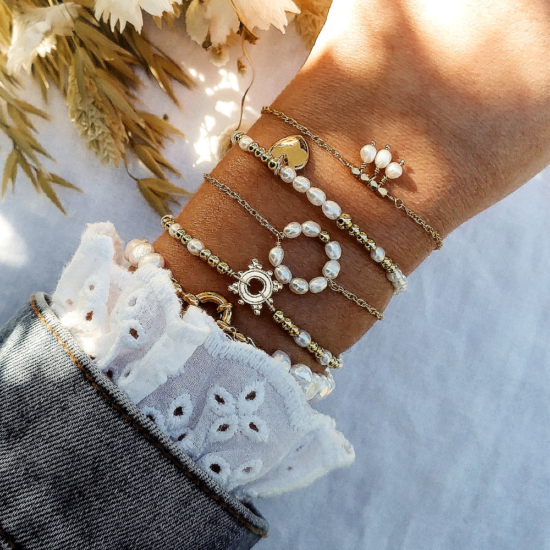 bracelets tendance fait main bracelet bohème bracelet perles eau douce blanches bijoux créateur