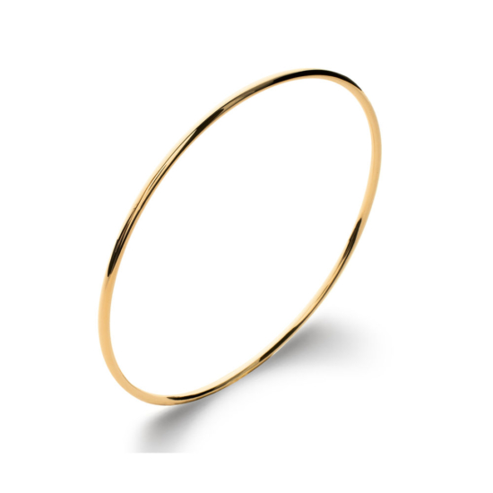 bijoux bracelet jonc simple minimaliste intemporel plaqué or