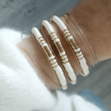 bracelets tendance fait main bracelet heishi surfer bohème bijoux créateur