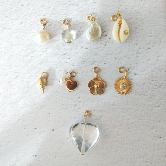 pendentifs charm's à accrocher et à personnaliser bijoux créateur français