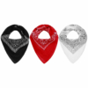 foulard bandana femme noir rouge blanc mode tendance