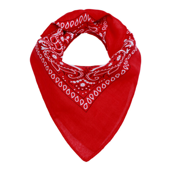 foulard bandana femme noir rouge blanc mode tendance