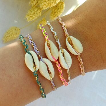 bracelets tendance coquillage cauri couleur summer