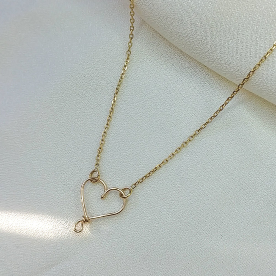 collier coeur or gold filled bijoux tendance fait main france créateur