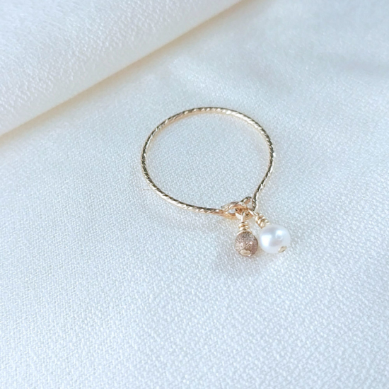 bague anneau perle bijoux createur fait main france