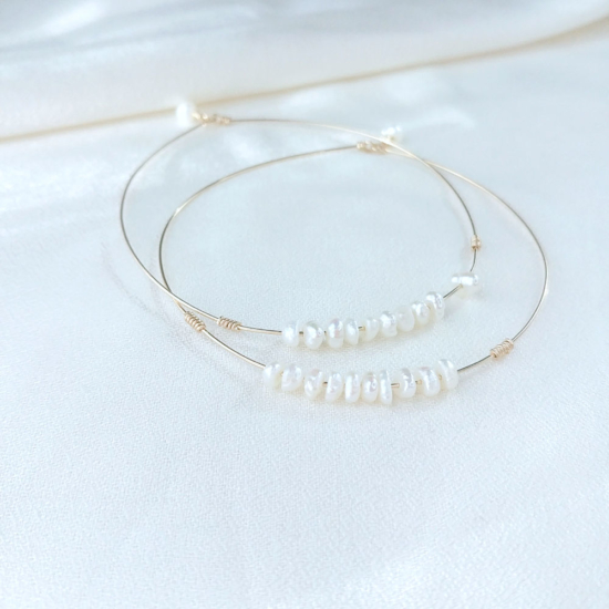 7 bracelets joncs semainier perles destroy argent 925 ou or fait main bijoux créateur tendance