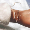 7 bracelets joncs semainier perles destroy argent 925 ou or fait main bijoux créateur tendance