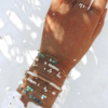 accumulation bracelets joncs semainier perles destroy turquoise argent 925 ou or fait main bijoux créateur tendance