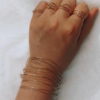 bague bracelet semainier simple fin gold filled anneau perle bijoux à accumuler créatrice fait main france