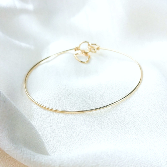 bracelets joncs semainier or simple destroy argent 925 ou or fait main bijoux créateur tendance