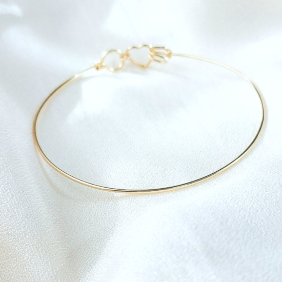 bracelets joncs semainier or simple destroy argent 925 ou or fait main bijoux créateur tendance