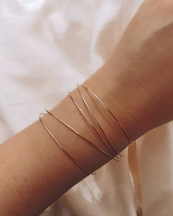 bracelets joncs semainier or simple destroy argent 925 ou or fait main bijoux créateur tendance
