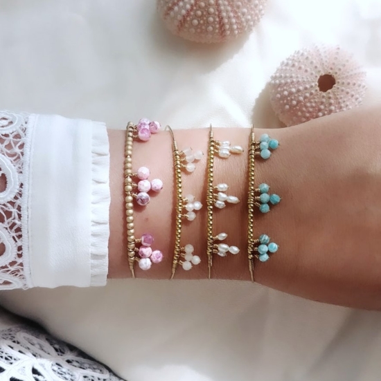bracelet jonc perle eau douce bijoux or fait main bijoux créateur made in france