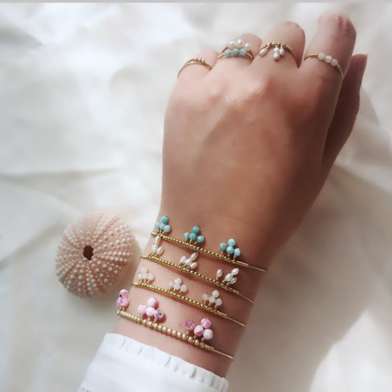 bracelet jonc perle eau douce bijoux or fait main bijoux créateur made in france
