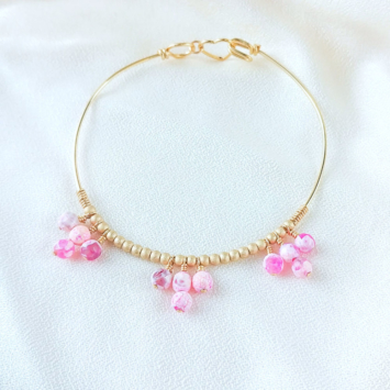 bracelet jonc perle eau douce bijoux or fait main bijoux créateur made in france