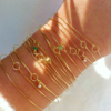 7 bracelets joncs semainier simple or argent destroy plaqué or fait main bijoux créateur france tendance