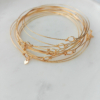 7 bracelets joncs semainier simple or argent destroy plaqué or fait main bijoux créateur france tendance