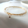 7 bracelets joncs semainier simple or argent destroy plaqué or fait main bijoux créateur france tendance