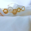 bracelets joncs semainier fin or pBracelet jonc boucle perles de culture or fait main bijoux créateur tendance