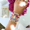 bracelets heishi mot à personnaliser tendance fait main bracelet heishi surfer bohème coquillage cauri été summer bijoux créateur france créatrice instagram
