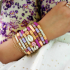 bracelets heishi mot à personnaliser tendance fait main bracelet heishi surfer bohème coquillage cauri été summer bijoux créateur france créatrice instagram