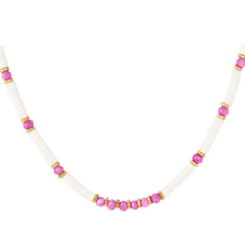 collier heishi surfer bohème coquillage été summer