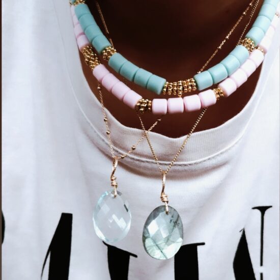 collier heishi surfer bohème coquillage été summer fait main bijoux créatrice instagram made in france