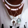 collier heishi surfer bohème coquillage été summer fait main bijoux créatrice instagram made in france