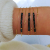bracelets joncs semainier fin or pierre précieuse bleu saphir destroy argent 925 ou or gold filled fait main en france bijoux tendance créatrice instagram
