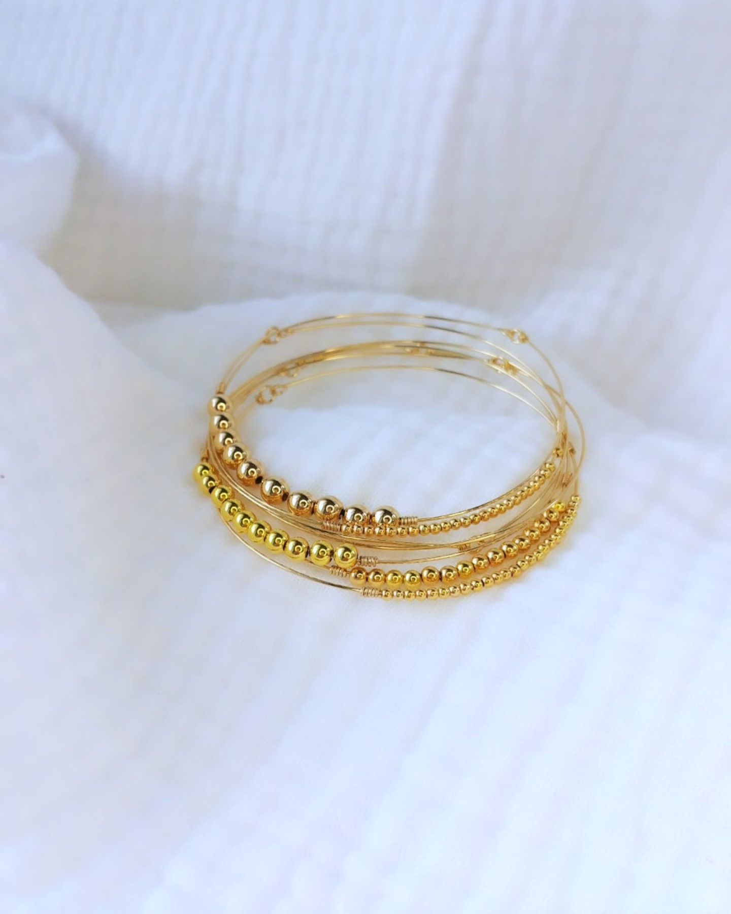 bracelets joncs semainier fin perles destroy argent 925 ou or gold filled fait main en france bijoux tendance créatrice instagram