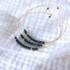 bracelets joncs semainier fin or pierre précieuse bleu saphir destroy argent 925 ou or gold filled fait main en france bijoux tendance créatrice instagram