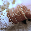 joncs fins semainier bracelet coeur tissage broderie perles fait main or fil gold filled bijoux createur instagram france fait main