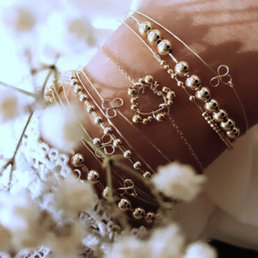 joncs fins semainier bracelet coeur tissage broderie perles fait main or fil gold filled bijoux createur instagram france fait main