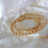 bracelets joncs semainier trèfle chance porte bonheur fin perles destroy argent 925 ou or gold filled fait main en france bijoux tendance créatrice instagram